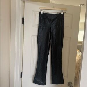 Black Faux Leather Pants